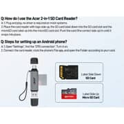 Acer 2-in-1 Dual Slots SD Card Reader - ODK4E0 - International Version