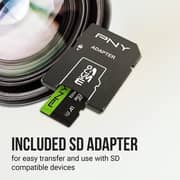PNY Elite-X MicroSD Memory Card 128GB Green/Black 2 Pack - P-SDU128X2U3EXC-GE - International Version