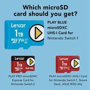 Lexar Play MicroSDXC Memory Card 1TB Blue - LMSPLBL001T-BNNNU
