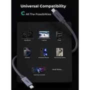 Aukey Braided USB-C to USB-C Cable 2m Gray - CB-DCC321-GY