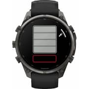 Garmin Fenix 9 Pro Smartwatch Carbon Grey DLC Titanium with Black/Pebble Grey Silicone Band