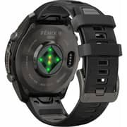 Garmin Fenix 9 Pro Smartwatch Carbon Grey DLC Titanium with Black/Pebble Grey Silicone Band
