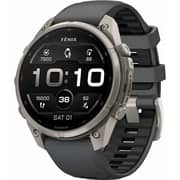 Garmin Fenix 9 Pro Smartwatch Titanium with Graphite/Black Silicone Band