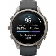 Garmin Fenix 9 Pro Smartwatch Titanium with Graphite/Black Silicone Band