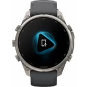 Garmin Fenix 9 Pro Smartwatch Titanium with Graphite/Black Silicone Band