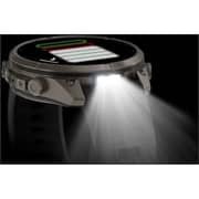 Garmin Fenix 9 Pro Smartwatch Titanium with Graphite/Black Silicone Band