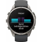 Garmin Fenix 9 Pro Smartwatch Titanium with Graphite/Black Silicone Band