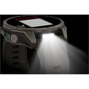 Garmin FENIX 9 Smartwatch Titanium with Pebble Gray Silicone Band