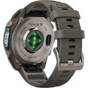 Garmin FENIX 9 Smartwatch Titanium with Pebble Gray Silicone Band