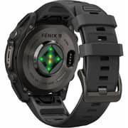 Garmin FENIX 9 Smartwatch Carbon Grey DLC Titanium with Black Silicone Band