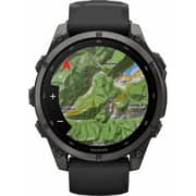 Garmin FENIX 9 Smartwatch Carbon Grey DLC Titanium with Black Silicone Band