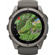 Garmin FENIX 9 Smartwatch Titanium with Pebble Gray Silicone Band