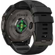 Garmin FENIX 9 Smartwatch Carbon Grey DLC Titanium with Black Silicone Band