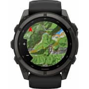 Garmin FENIX 9 Smartwatch Carbon Grey DLC Titanium with Black Silicone Band