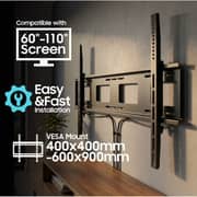Glassology TV Wall Mount Black - GTVB110
