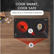 Nobel 2 Burner Infrared Cooker Black - NIC20I