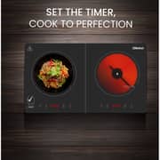 Nobel 2 Burner Infrared Cooker Black - NIC20I