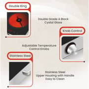 Nobel 2 Burner Infrared Cooker Black - NIC20I