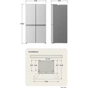 LG French Door Refrigerator 512L Platinum Silver - GXJB18JBLRC