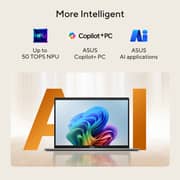 Asus Vivobook S14 (2026) Copilot+ PC - AMD Ryzen AI 5-330 / 14inch FHD / 512GB SSD / 16GB RAM / Windows 11 Home / English & Arabic Keyboard / Cool Silver / Middle East Version - [M3407KA-SF109W]