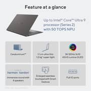ASUS Zenbook S 14 (2026) Copilot+ PC - 3rd Series / Intel Core Ultra 9-386H / 14inch 3K / 1TB SSD / 32GB RAM / Shared Intel Graphics / Windows 11 Home / English & Arabic Keyboard / Gray / Middle East Version - [UX5406AA-SW452W]