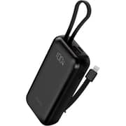 Heatz SLIM Power Bank 10000mAh with Built-in Cable Black - HP101