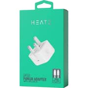 Heatz Fast Charging Power Adapter with Cable White - ZA60