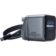 Heatz Ai Smart Charger With Cable Black - ZA99