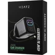 Heatz Ai Smart Charger With Cable Black - ZA99
