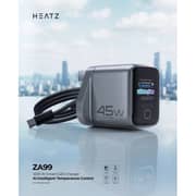 Heatz Ai Smart Charger With Cable Black - ZA99