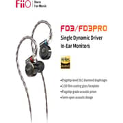 Fiio FD3 Wired In Ear Earphones Black