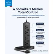 Brave 4 Way Power Extension Cord 3250W - BPS-04