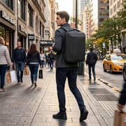 Mobcos 8883 1Pc Laptop Backpack Black - 1251532762297