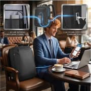 Mobcos 8631 1Pc Laptop Backpack Black - 3509590901928