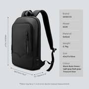 Mobcos Elite 8228 1Pc Laptop Backpack Black - 9712844444636