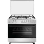 Baumatic Free Standing 5 Burner Gas Cooker 90cm Stainless Steel/Black - BMEC9GGTSS