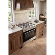 Baumatic Free Standing 5 Burner Gas Cooker 90cm Stainless Steel/Black - BMEC9GGTSS