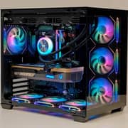 Gaming Tower (2024) Desktop - AMD Ryzen 7-9800X3D / 1TB SSD / 32GB RAM / 16GB NVIDIA GeForce RTX 5080 Graphics / Windows 11 Pro / Black / International Version