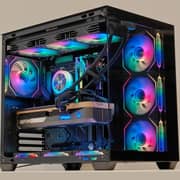 Gaming Tower (2024) Desktop - AMD Ryzen 7-9800X3D / 1TB SSD / 32GB RAM / 16GB NVIDIA GeForce RTX 5080 Graphics / Windows 11 Pro / Black / International Version