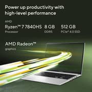 Asus Vivobook 15 (2026) Laptop - AMD Ryzen 7-7840HS / 15.6inch FHD / 512GB SSD / 8GB RAM / Shared AMD Radeon Graphics / Windows 11 Home / English & Arabic Keyboard / Quiet Blue / Middle East Version - [M1502XA-BQ003W]