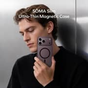 Momax SOMA Slim Ultra-Thin Magnetic Case Transparent Blue iPhone 18 Pro Max - MTAP26XLB