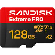 Sandisk Extreme Pro MicroSD Memory Card 128GB Red/Black - SDSQXCJ-128G-GS6MA