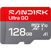 Sandisk Ultra Go MicroSD Memory Card 128GB Red/Grey - SDSQUGN-128G-GN6MN