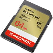 Sandisk Extreme GO UHS-I SD Card 64GB Grey - SDSDXGN-064G-GNCIN