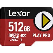 Lexar PLAY PRO microSDXC Express Card 512GB Red - LMSXPS0512G-BNNNG