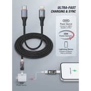 Glassology Braided USB-C to Lightning Cable 1m Assorted - GCCL1B