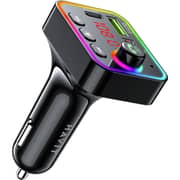 Havit FM Transmitter With RGB LED Screen Black - HV-FM819BT