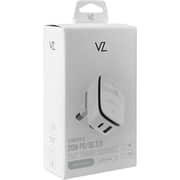 VOZ Travel Charger 20W with Lightning Cable White - VZWPD01L