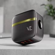 VOZ 3 Port 32W Wall Charger Black - VZWPD02