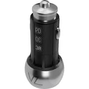 VOZ Car Charger with USB-C to Lightning Cable Black - VCCPD03L
